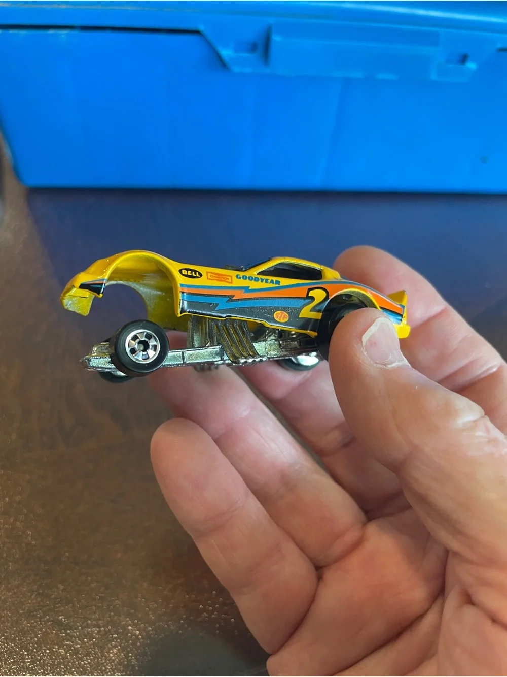 Vintage Hot Wheels 1977 FIREBIRD FUNNY CAR Yellow Goodyear Dragster